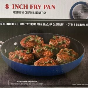New in original box 8-inch premium ceramic nonstick fry pan with stay-cool hand’